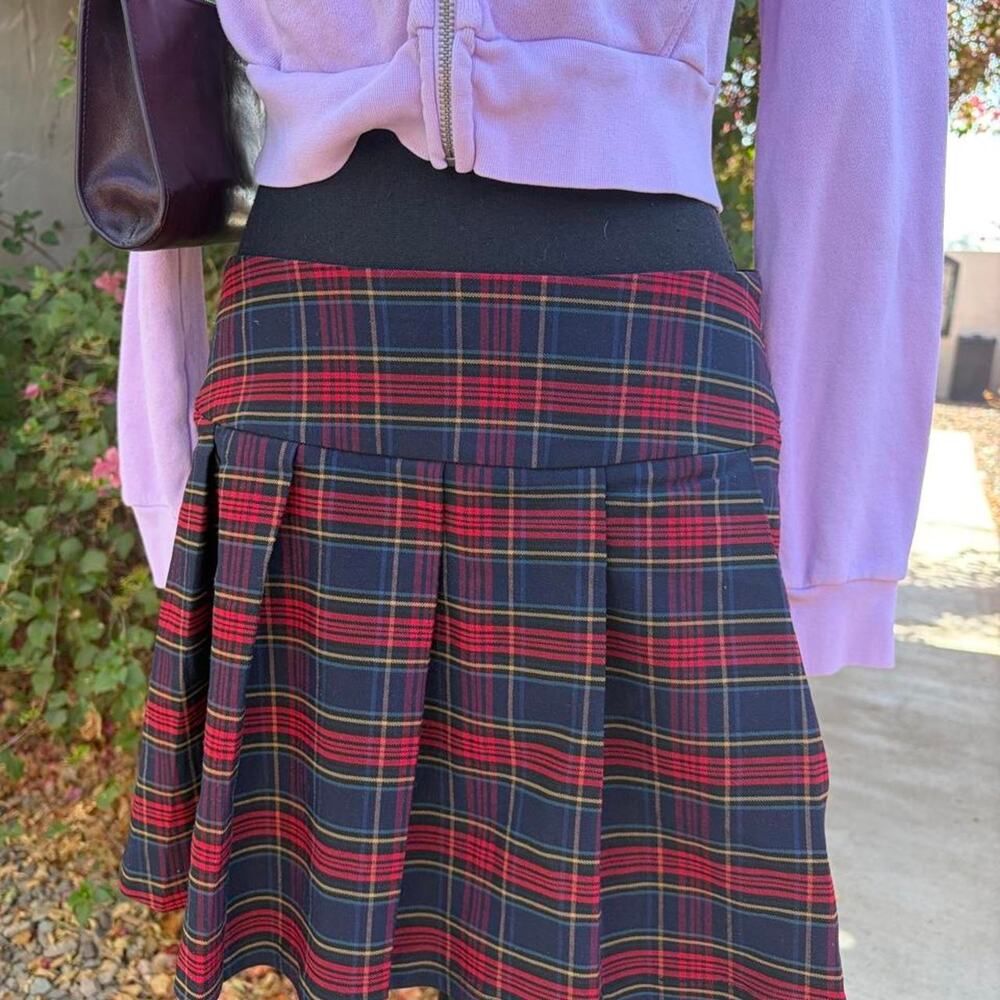 Mng red navy plaid